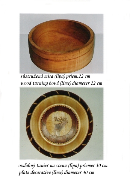 turning bowl and decorative plate