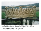 Last Supper with carved frame